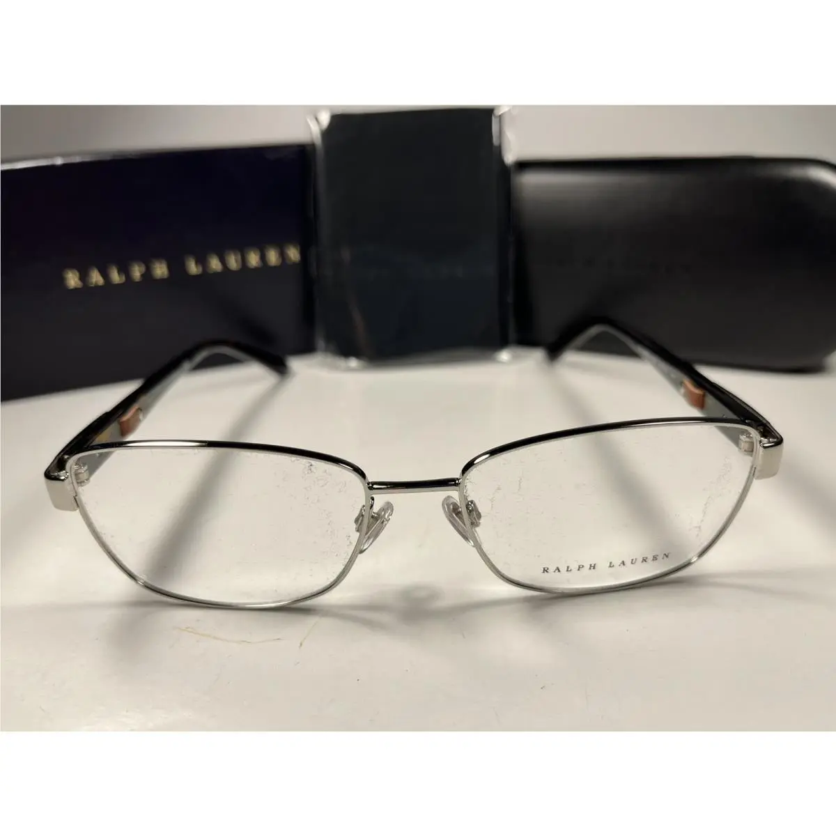 Polo Ralph Lauren 5096Q Eyeglasses 9001 Silver Dark Havana Frames 54/16
