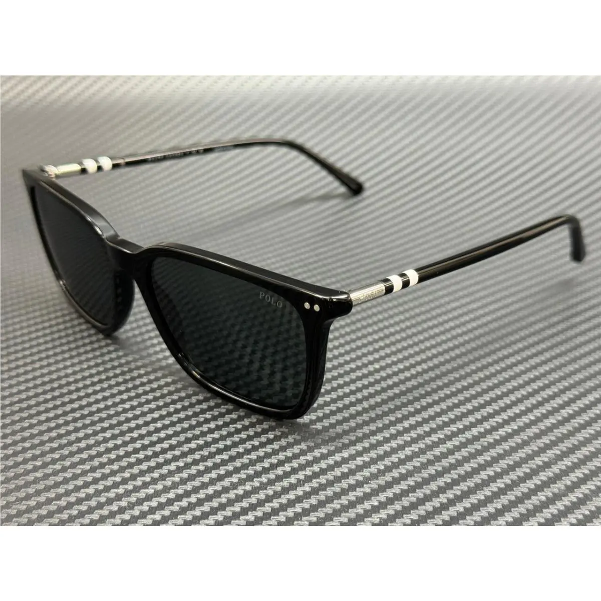 Polo Ralph Lauren PH4226 500187 Black Dark Grey Men`s 56 mm Sunglasses