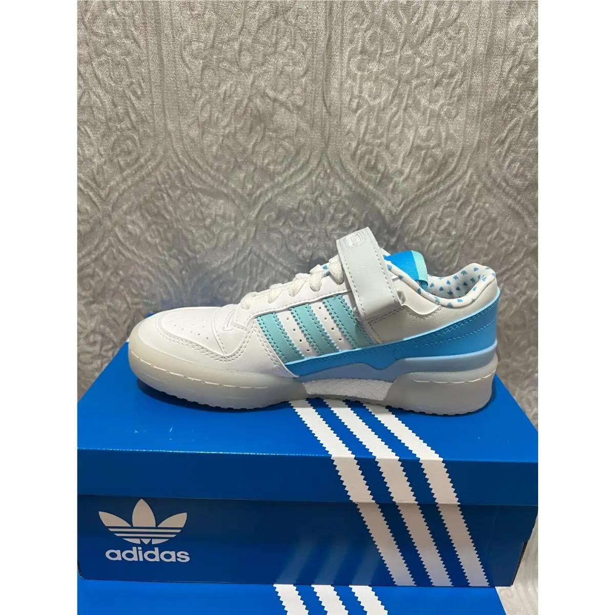 Adidas shoes - White/Sky rush (UPC: 195734924224) 3