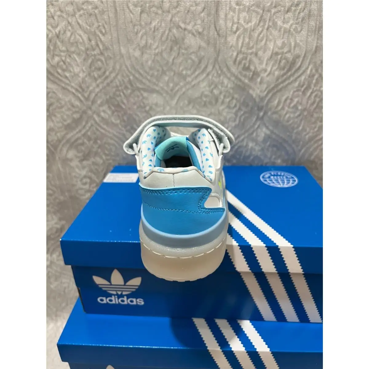 Adidas shoes - White/Sky rush (UPC: 195734924224) 4