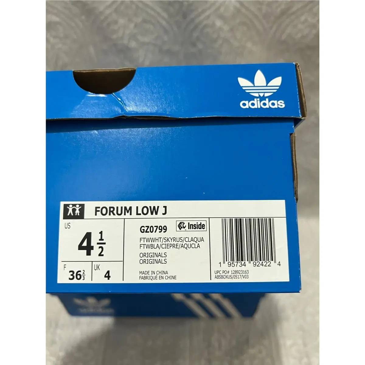 Adidas shoes - White/Sky rush (UPC: 195734924224) 6