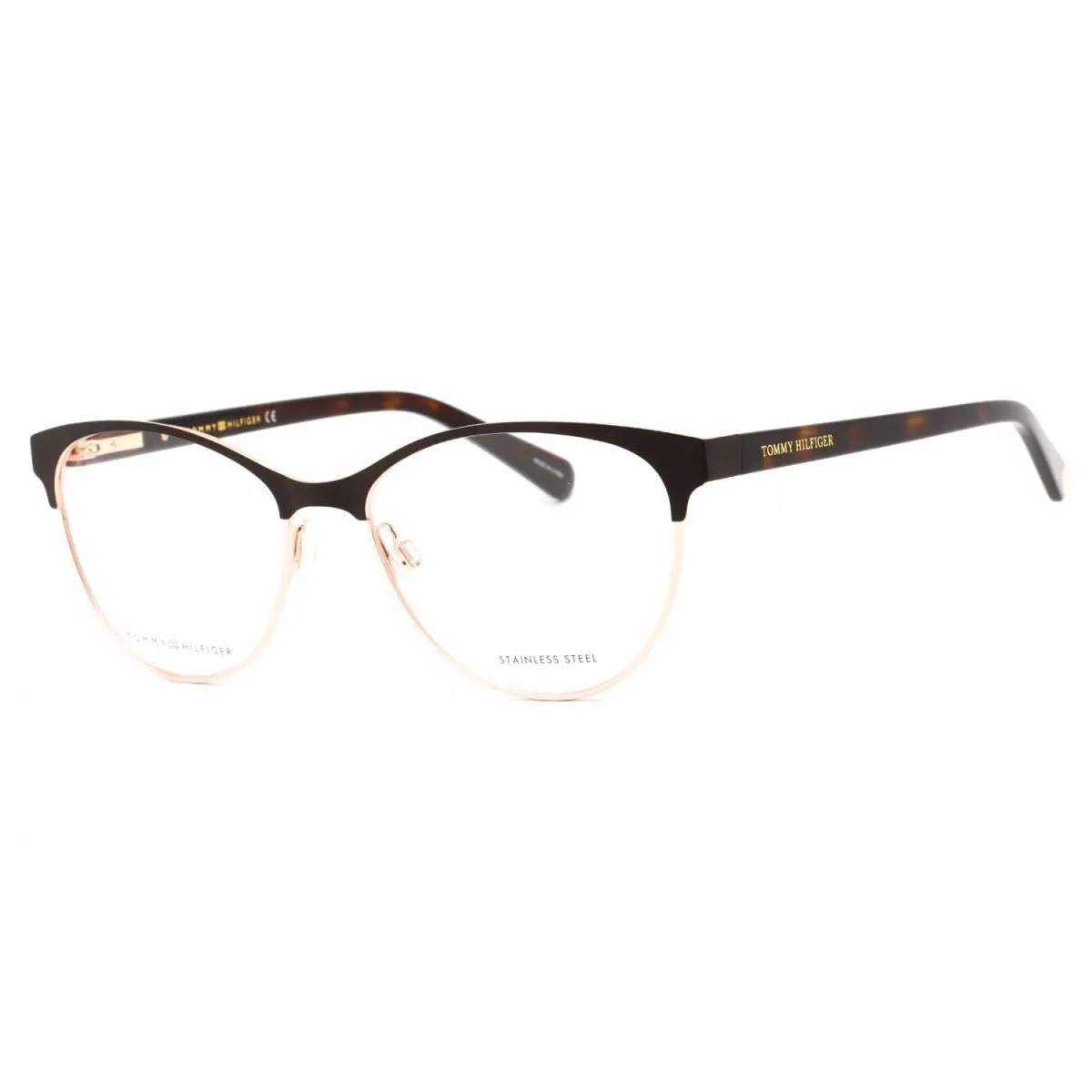 Tommy Hilfiger TH 1886-0UFM 00 Eyeglasses 54mm - Frame: MTBRW GLD, Lens: Clear Lens