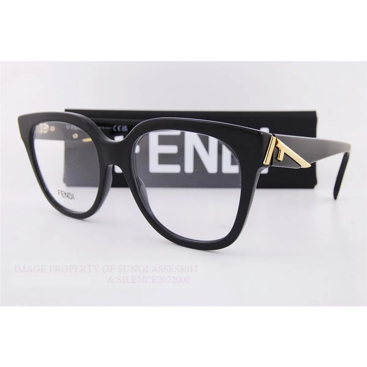Fendi Eyeglass Frames FE 50064I 001 Black For Women Size 54mm