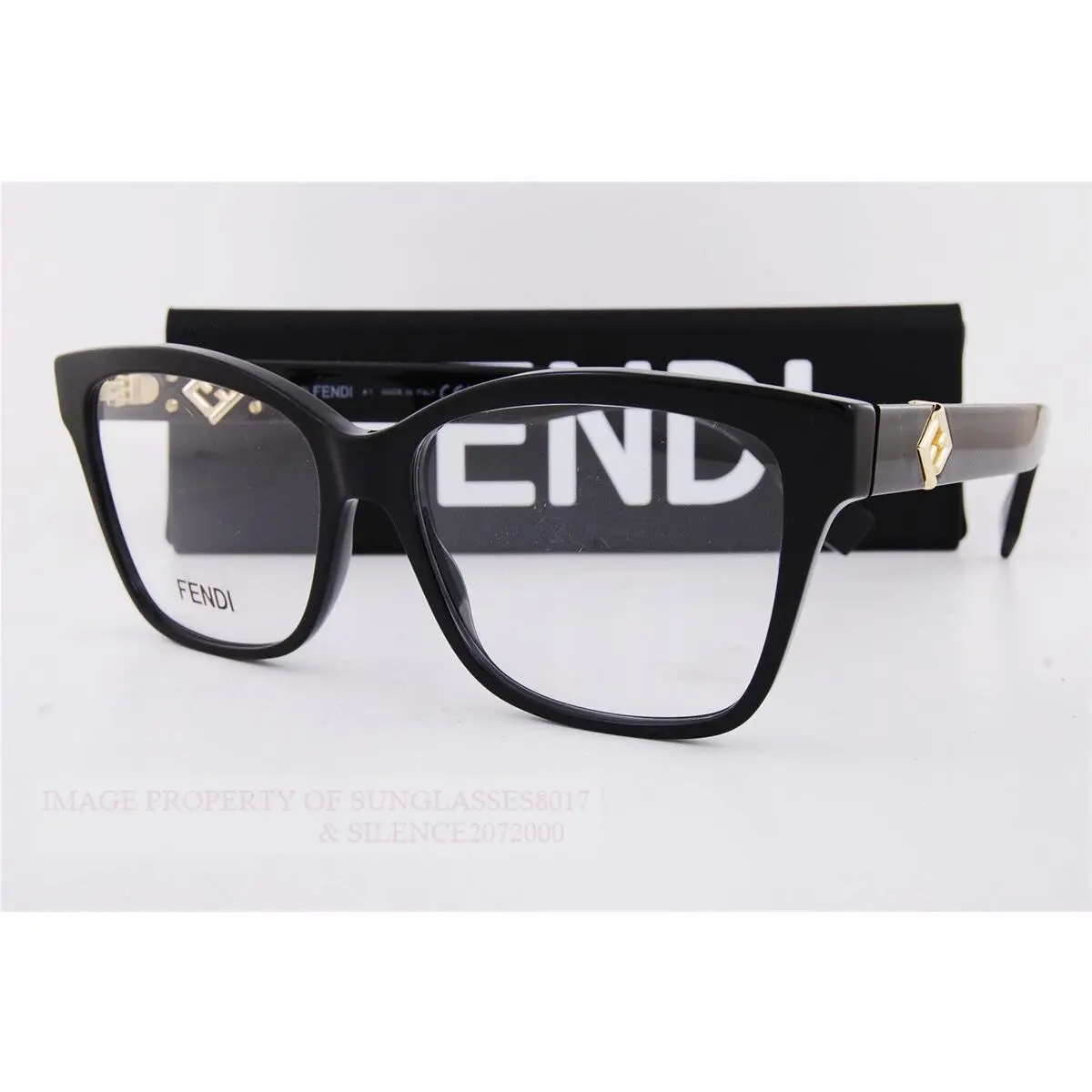 Fendi Eyeglass Frames FE 50117I 001 Black For Women Size 55mm
