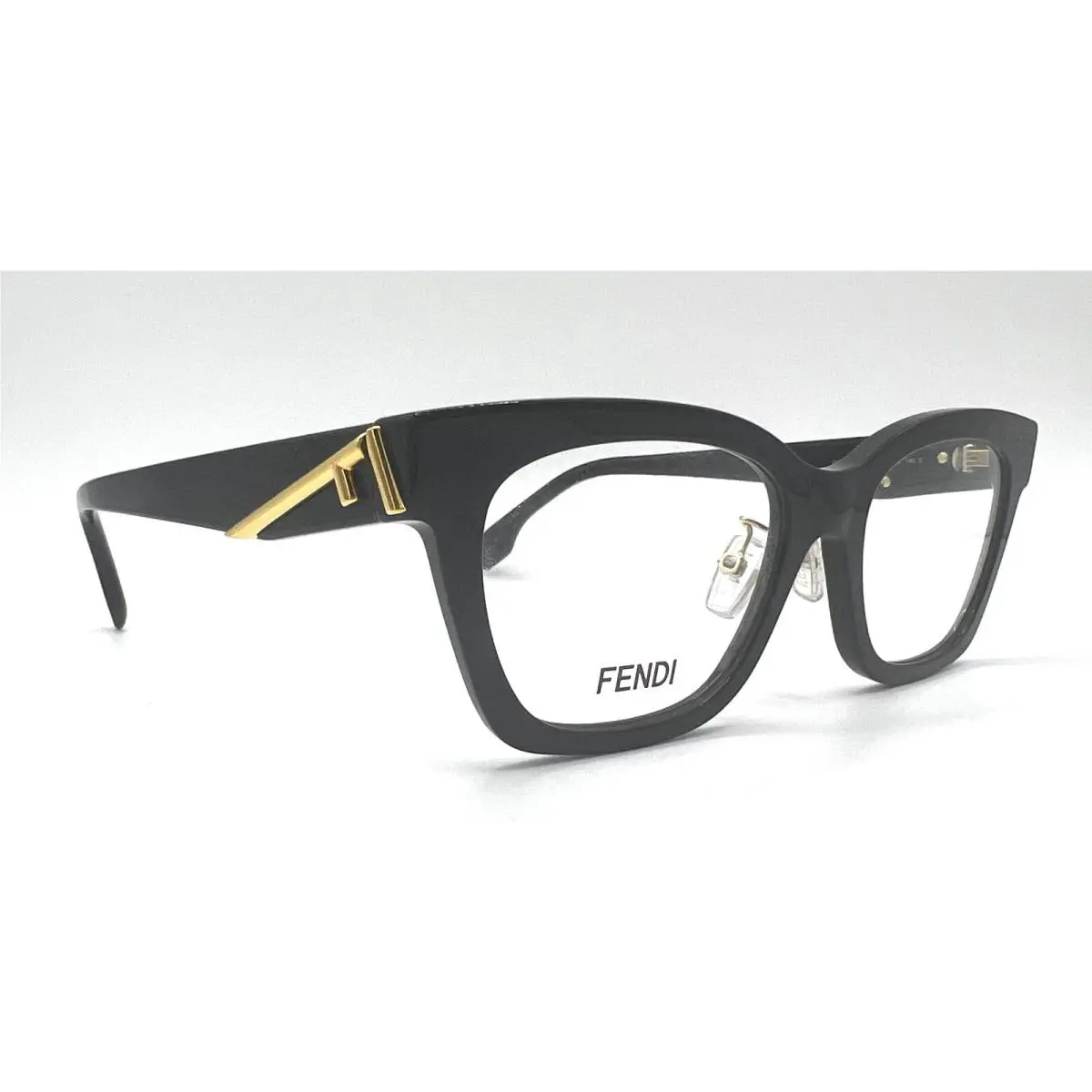 Fendi FE50073I FE 50073I 001 Black Frame Eyeglasses 52-18-140
