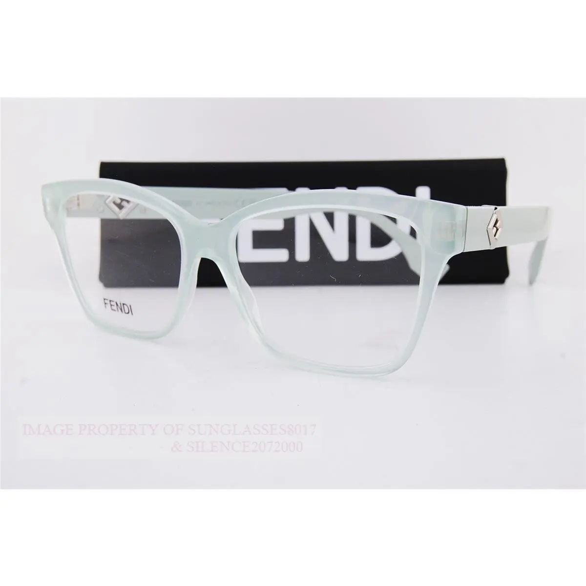 Fendi Eyeglass Frames FE 50117I 093 Green For Women Size 55mm