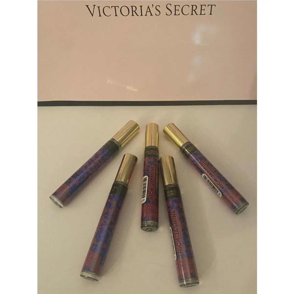 5 Victoria`s Secret Rich Jasmine Mini Fragrance Mist Spray 7 ml/.23 oz Save