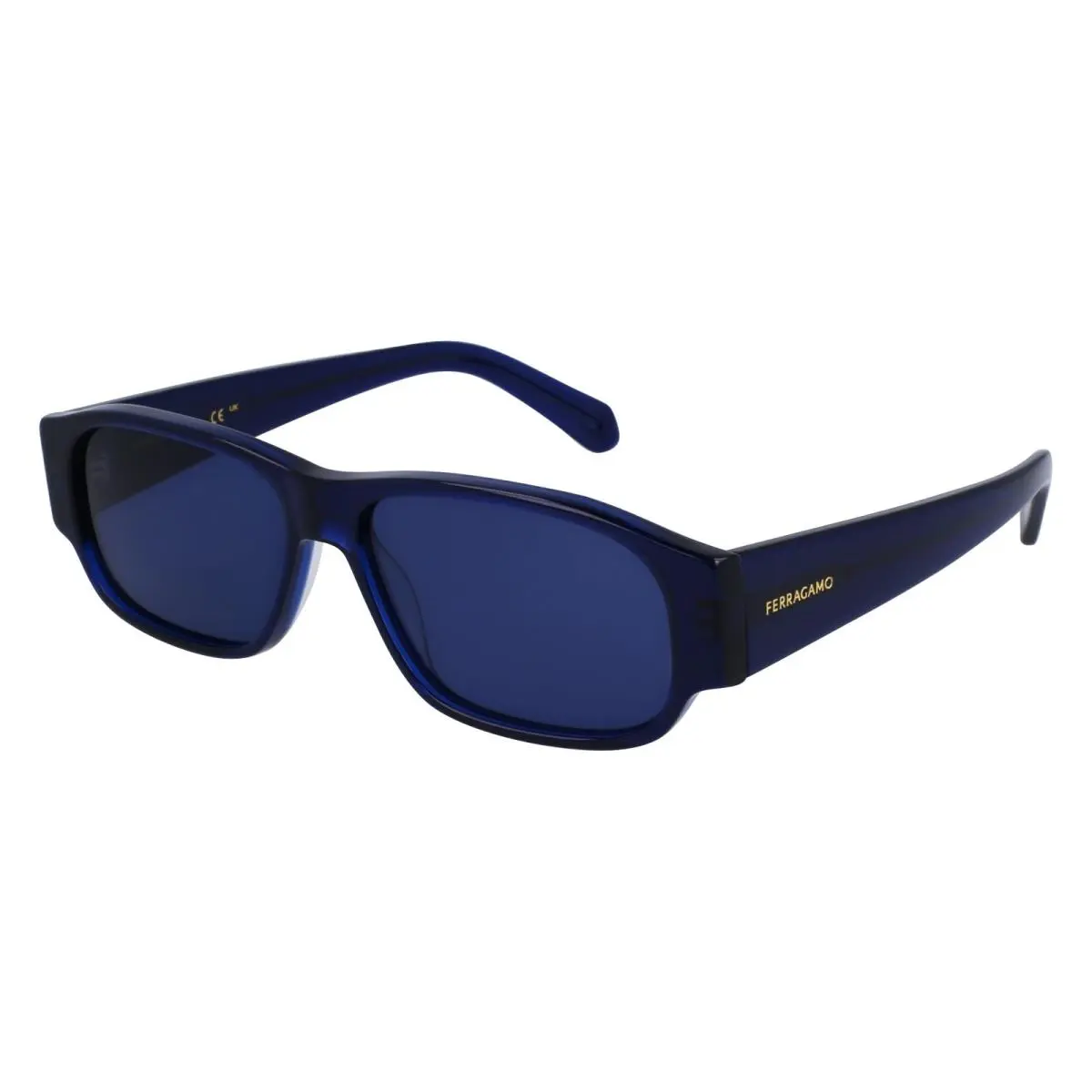 Salvatore Ferragamo Men`s 57mm Rectangular Sunglasses Blue SF1109S-432