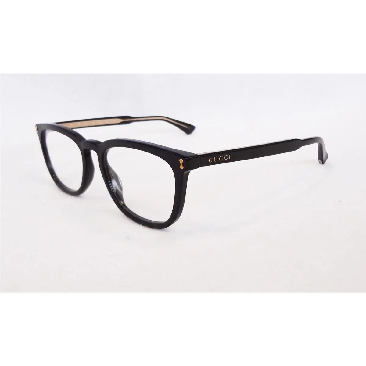 Gucci Men`s Optical Frame GG0126O 006 55-20-145 Black Acetate Made IN Italy -new