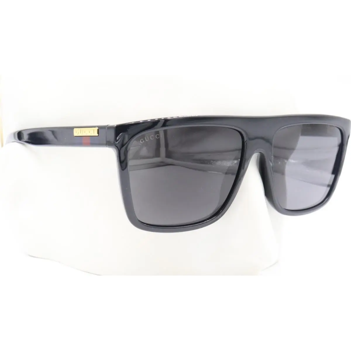 Gucci Square Black Gray See-thru Sunglasses GG0748S 001 59