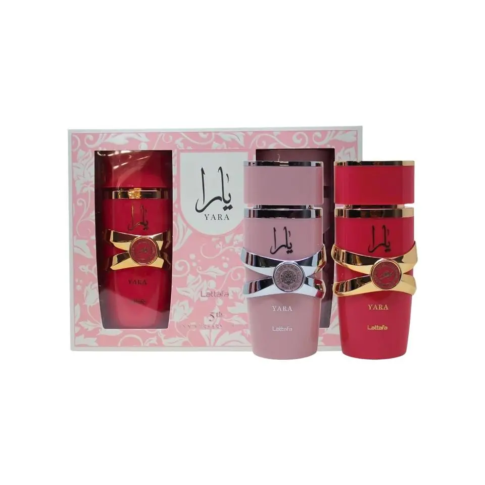 Lattafa Yara and Yara Candy 2PCS Gift Set 3.4 oz Eau de Parfum Spray For Women