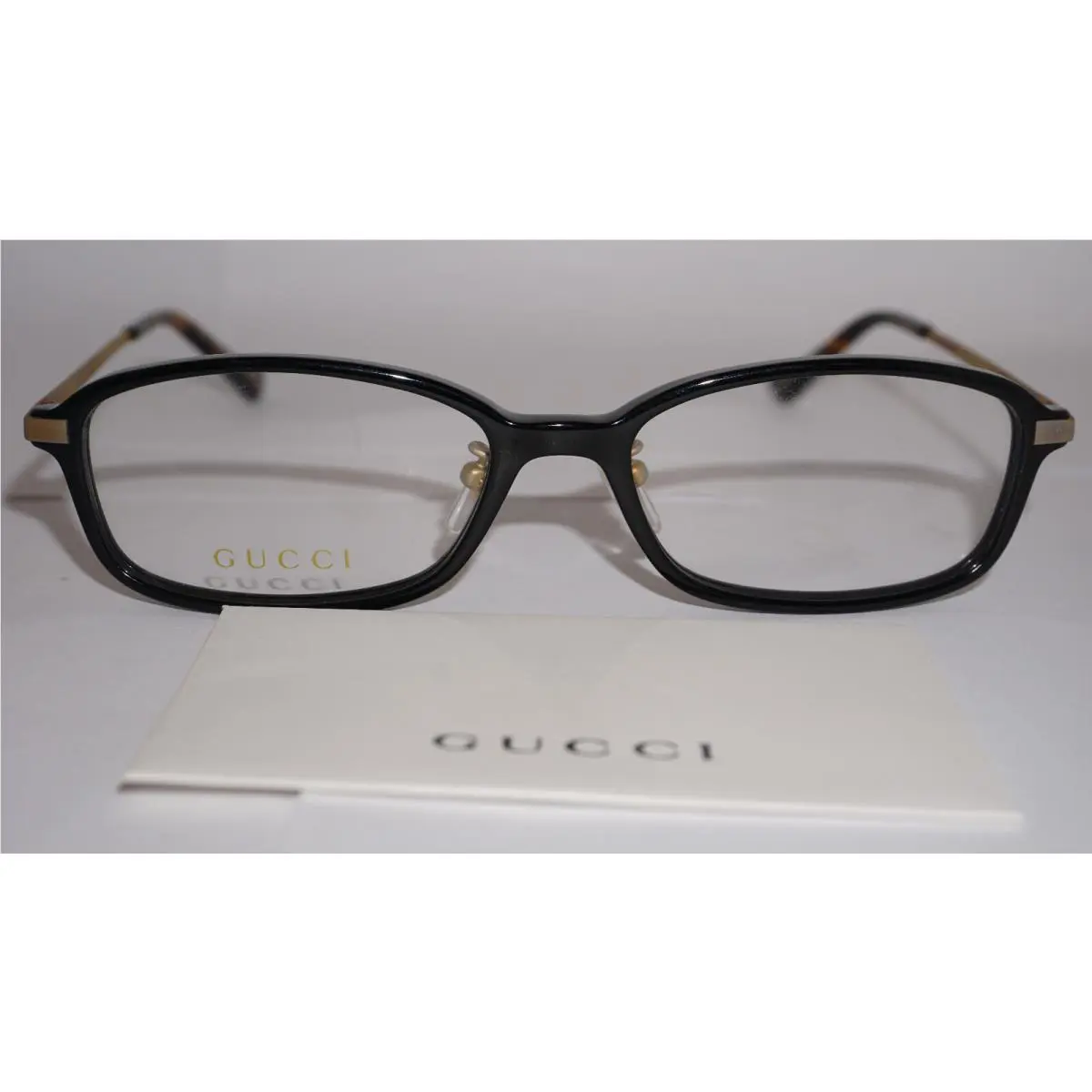 Gucci Eyeglasses Black Gold Antique GG01057OjJ 001 55 17 140