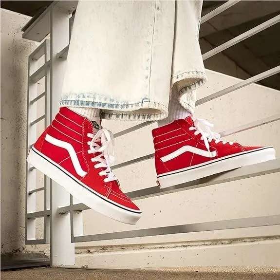 Vans shoes - VANS Sk8-Hi - VNO4BV6JV6 - Red 6