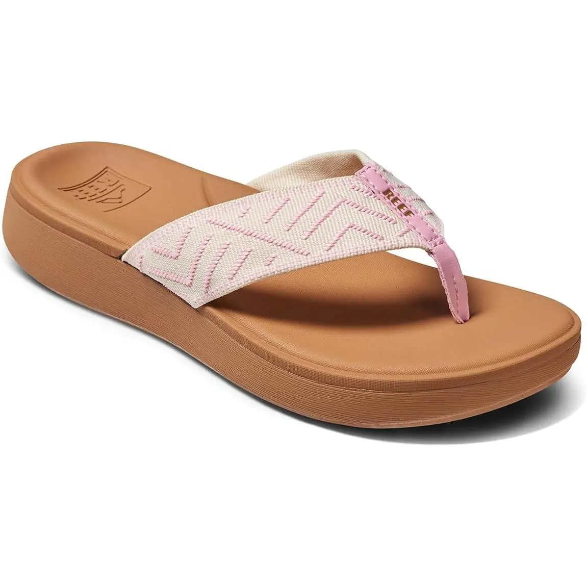 Cushion Cloud TX Womens Flip Flop Super Soft Molded Footbed Cameo Pink by Reef