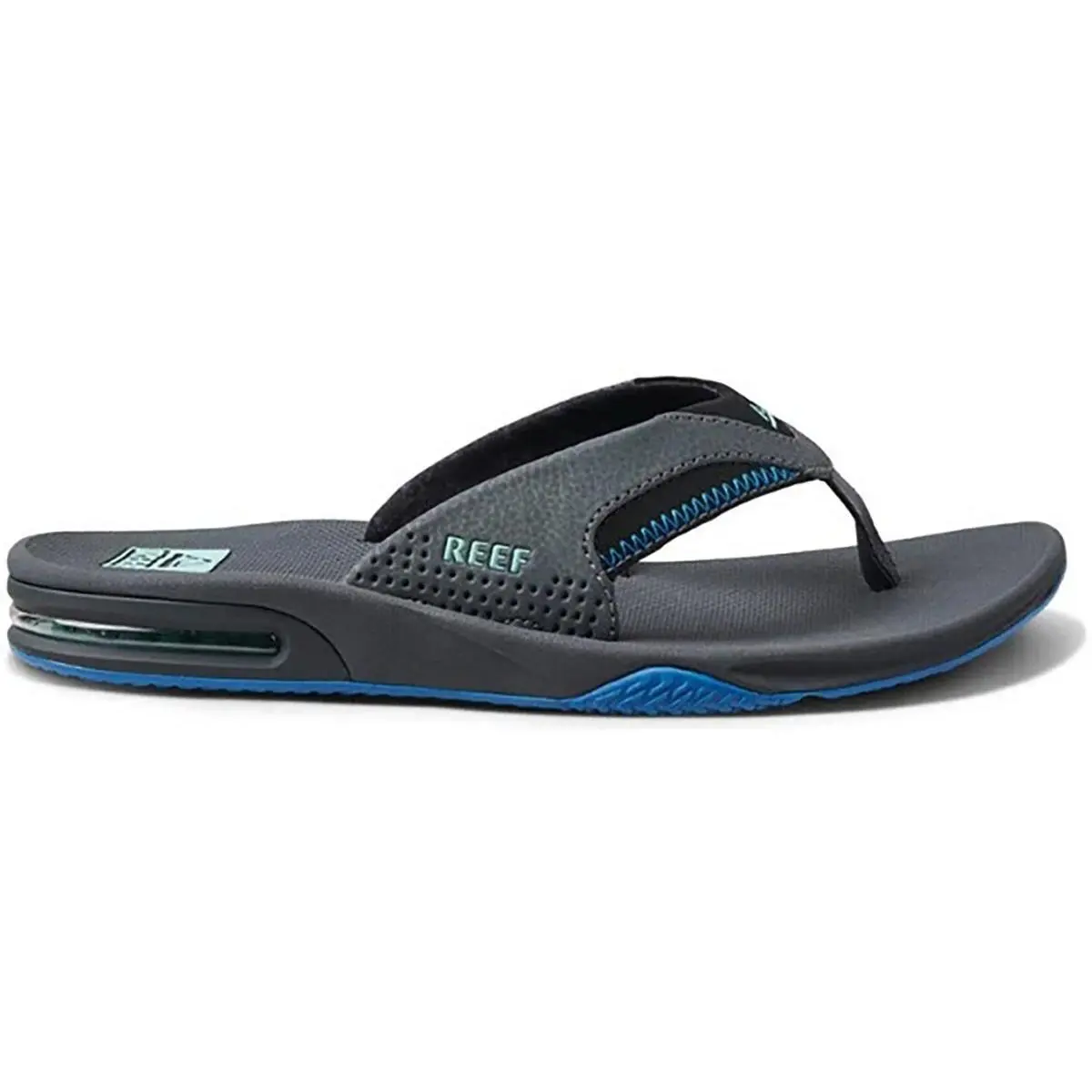 Reef shoes - Reef Fanning - Fanning - Gray, Full way: Gunmetal Gray/Ocean Blue/Black 0