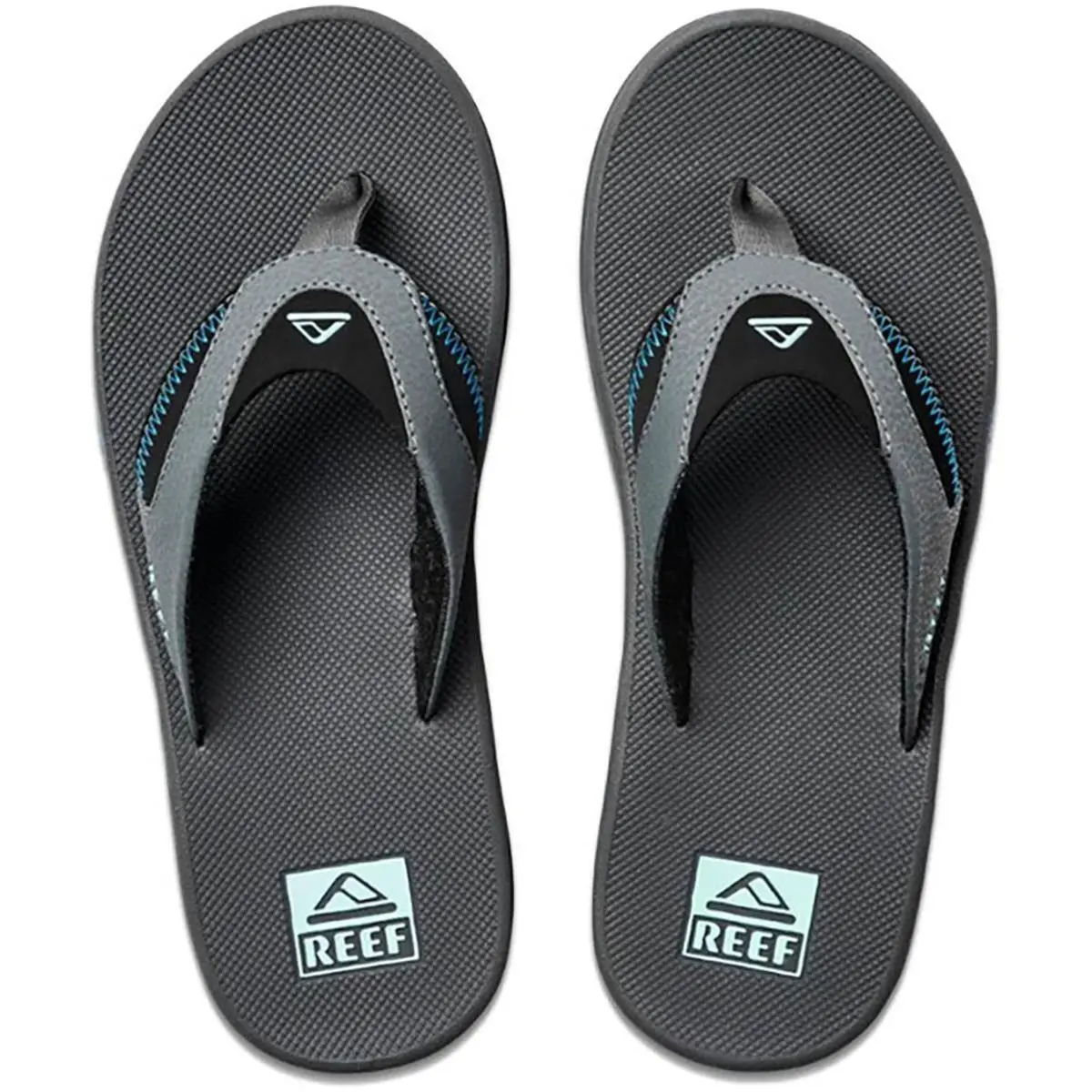 Reef shoes - Reef Fanning - Fanning - Gray, Full way: Gunmetal Gray/Ocean Blue/Black 1