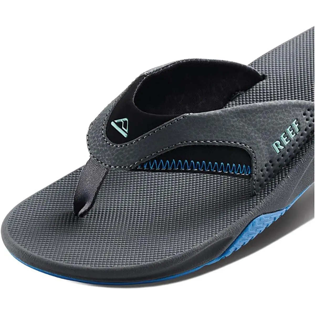 Reef shoes - Reef Fanning - Fanning - Gray, Full way: Gunmetal Gray/Ocean Blue/Black 3