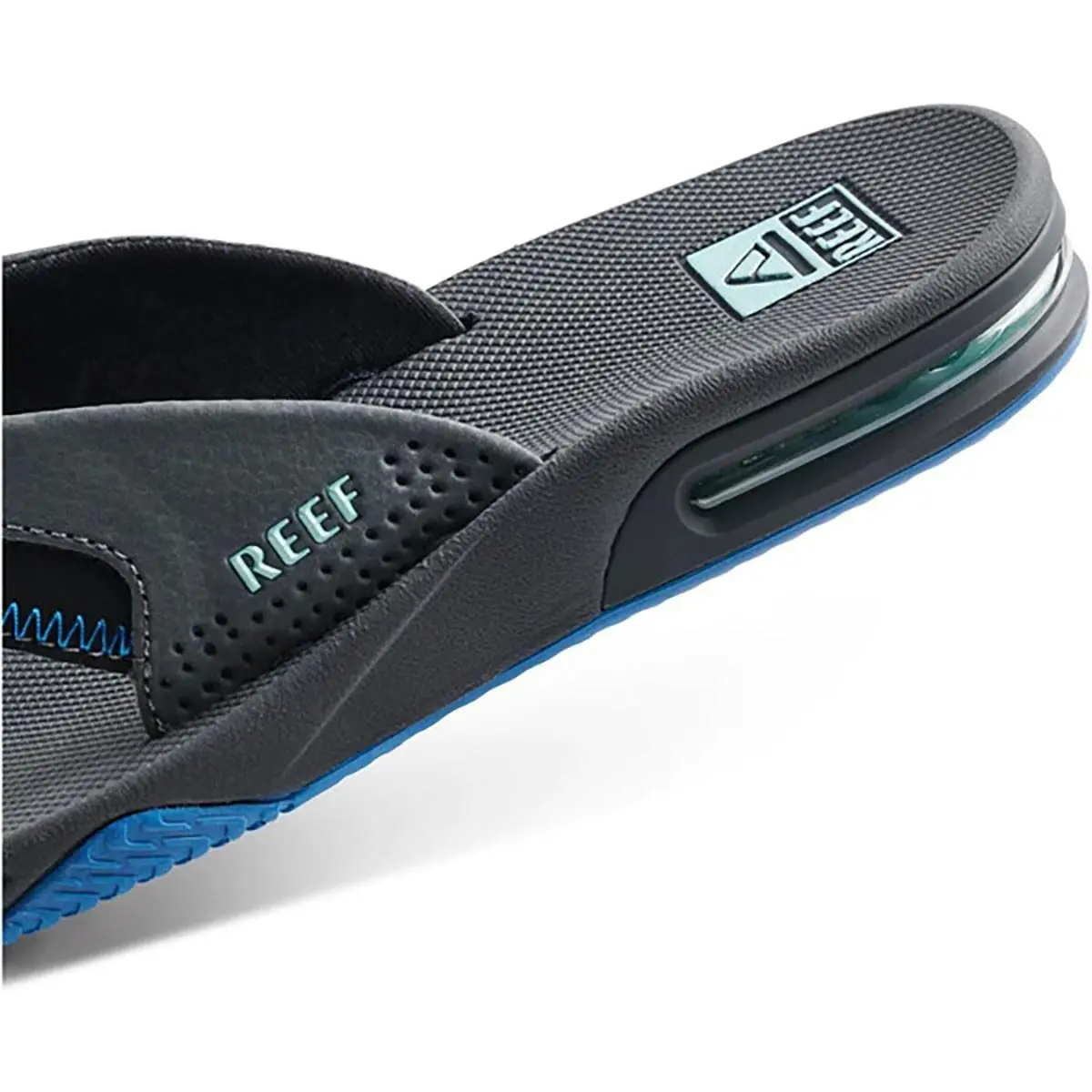 Reef shoes - Reef Fanning - Fanning - Gray, Full way: Gunmetal Gray/Ocean Blue/Black 4