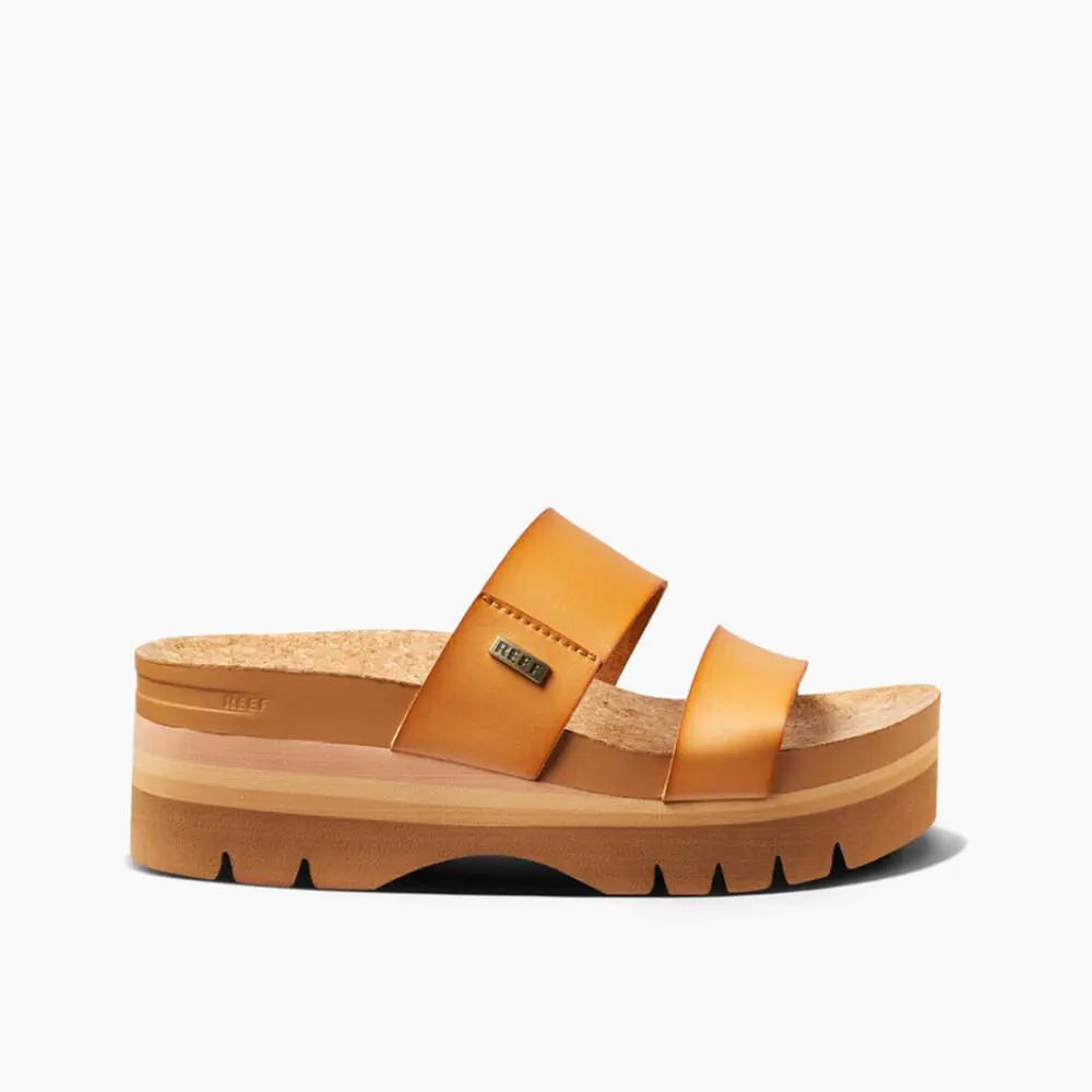 Reef Women`s Cushion Vista Higher Sandals - Natural - 7.0