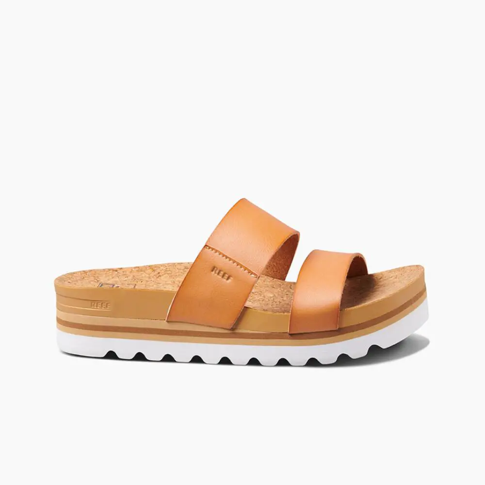 Reef Women`s Cushion Vista Hi Slides - Natural - 7.0
