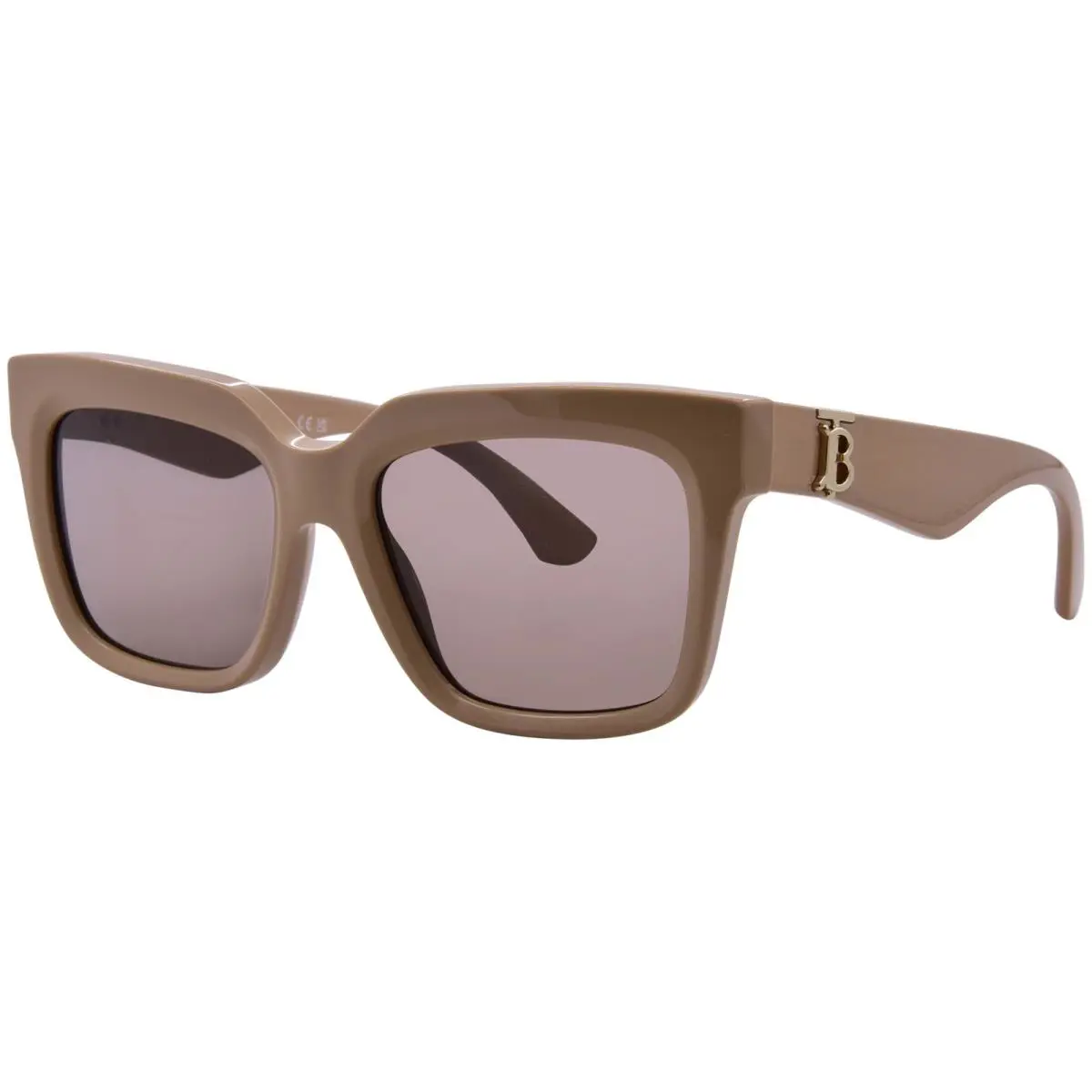 Burberry BE4419 399073 Sunglasses Women`s Beige/dark Brown Square Shape 54mm