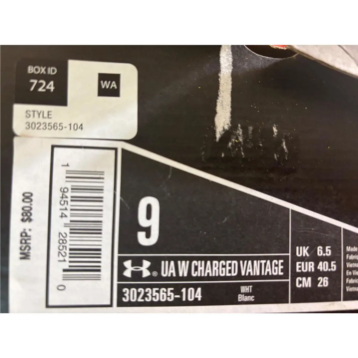 Under Armour shoes - Under Armour Charged Vantage - Charged Vantage - 3023565 - White 4