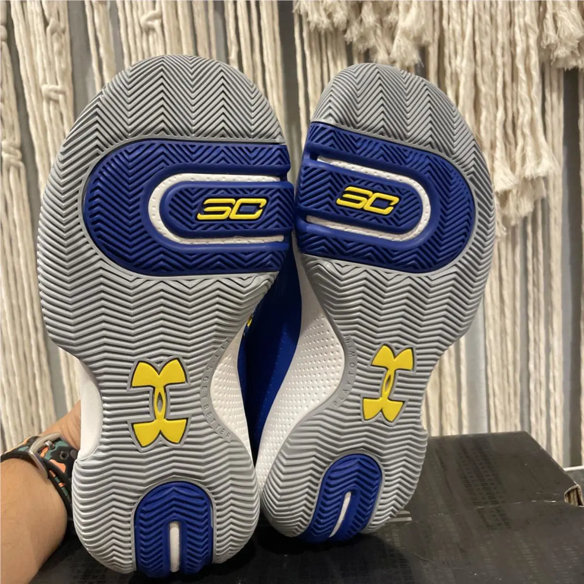 Under Armour shoes - Under Armour Curry 3ZERO - Curry - Royal Blue/White (UPC: 194512741381) 5