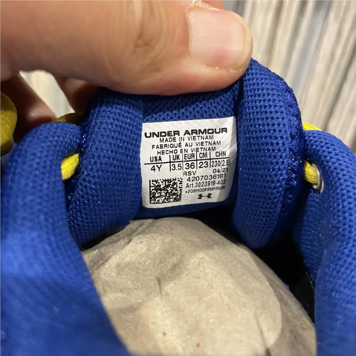 Under Armour shoes - Under Armour Curry 3ZERO - Curry - Royal Blue/White (UPC: 194512741381) 6