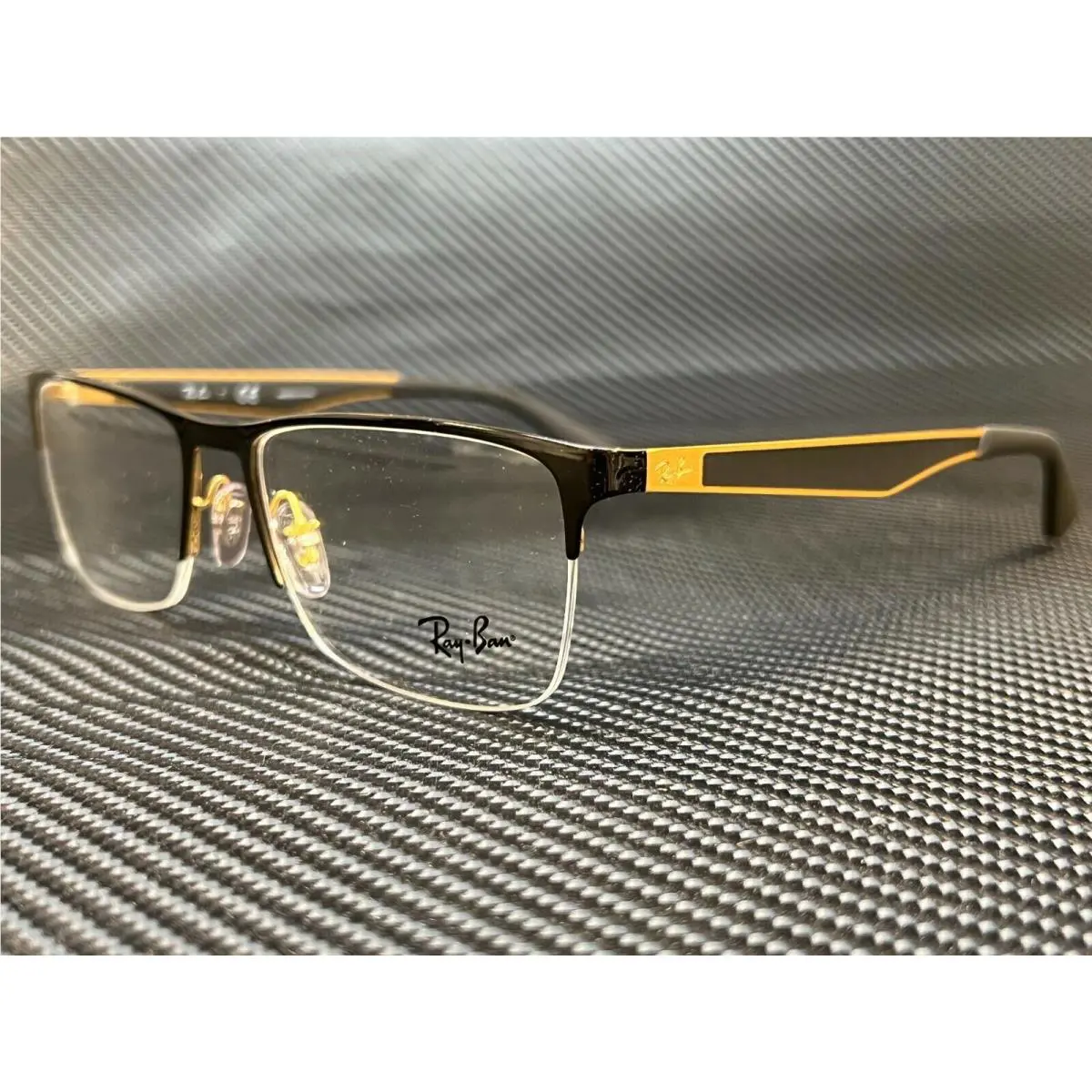 Ray Ban RX6335 2890 Black Rectangle 54 mm Unisex Eyeglasses
