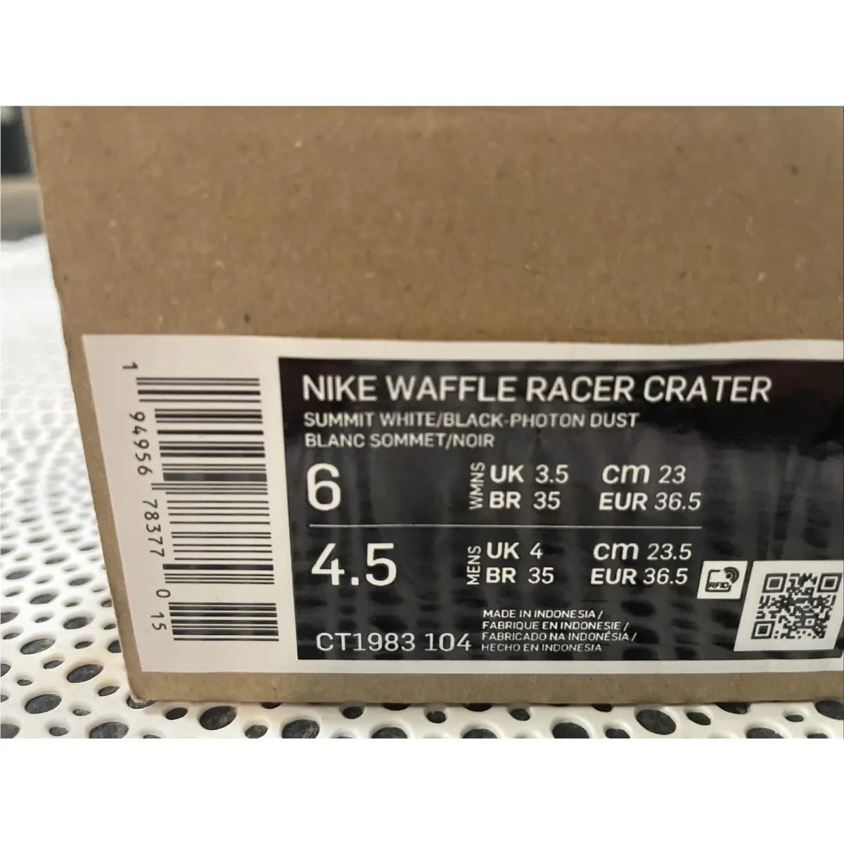 Nike shoes - Nike Waffle Racer Crater - Waffle Racer Crater - CT1983-104 - Black White 10