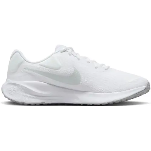Men`s Size 9 Nike Revolution 7 White Pure Platinum White Road Running Shoes