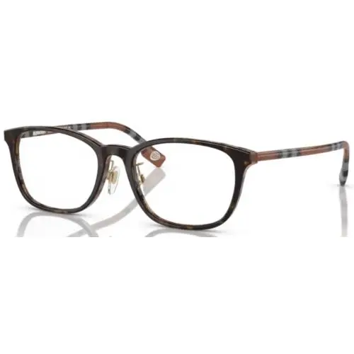 BE2371D 4102 Eyeglasses Women`s Havana/check Brown Full Rim 53mm by Burberry