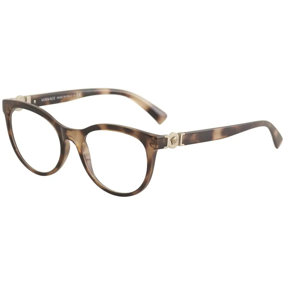 Versace Oval Women Eyeglasses VE3247 5259 53mm Pinkish Havana / Demo Lens