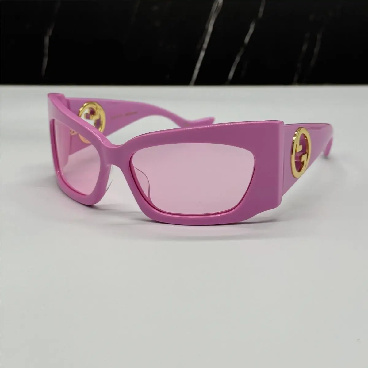 Gucci Sunglasses GG1412S 003 Pink Women Eyewear