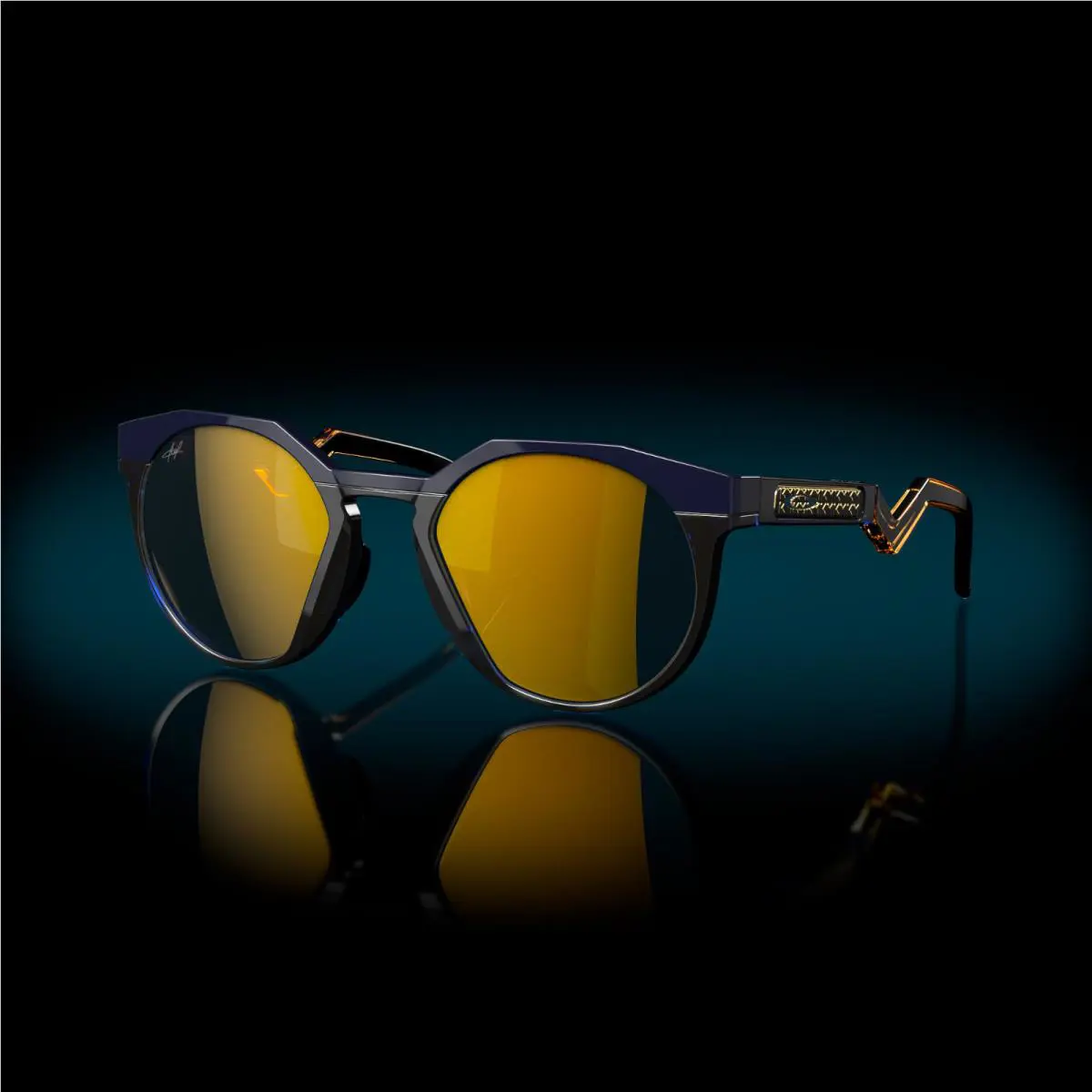 Oakley Mbappé Hstn Polarized Sunglasses OO9242-1152 Transparent Blue / Prizm 24K