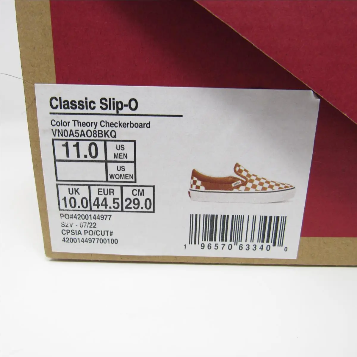 Vans shoes - Vans Classic Slip On - Classic Slip - VN0A5AO8BKQ - Brown (UPC: 196570633400) 12