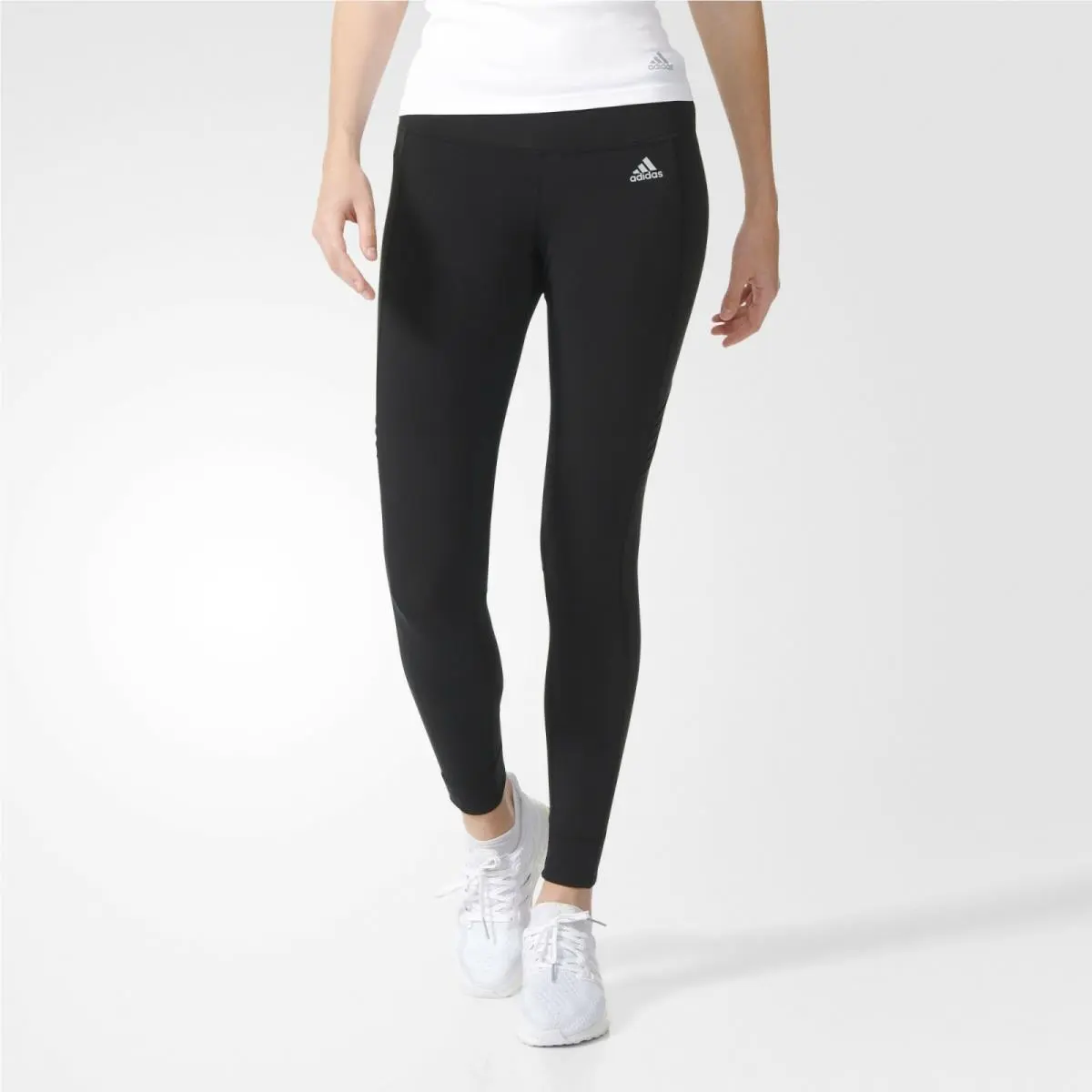 Womens Adidas Leggings Black Sequencials Climaheat Athletic Warm Leggings