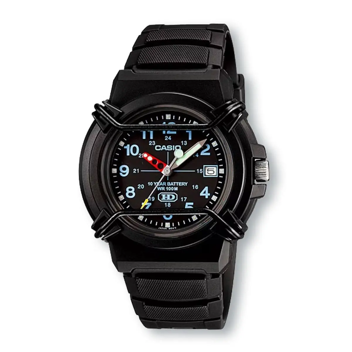Casio HDA600B-1BV 10 Year Battery Men`s Black Sports Watch