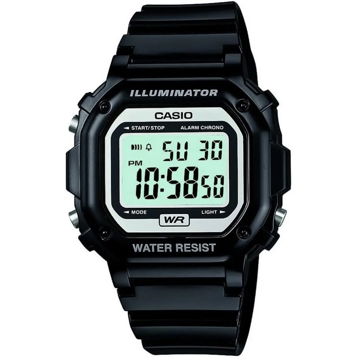 Casio F108WH Series Men`s Digital Watch Led Light