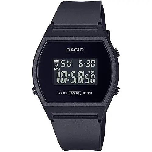 Women`s Quartz Sport Resin Strap Black 21 Digital Watch LW-204-1BCF by Casio