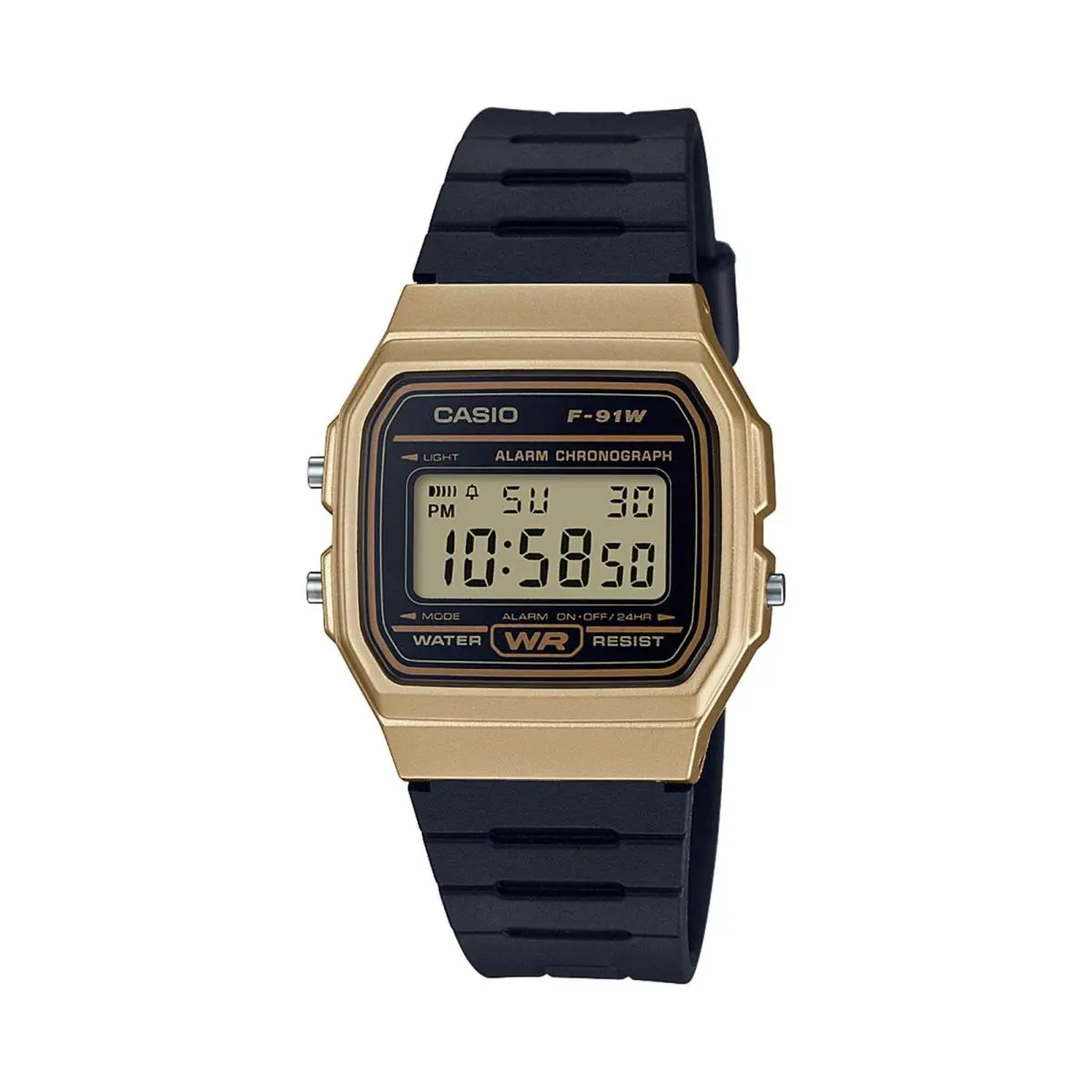 Men`s `classic` Quartz Metal and Resin Casual Watch Color:black Model: F by Casio