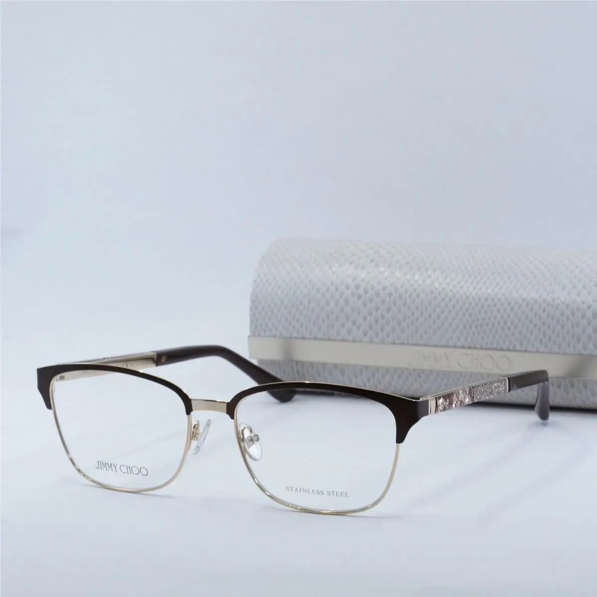 JC192 04IN 00 Matte Brown 54mm Eyeglasses by Jimmy Choo