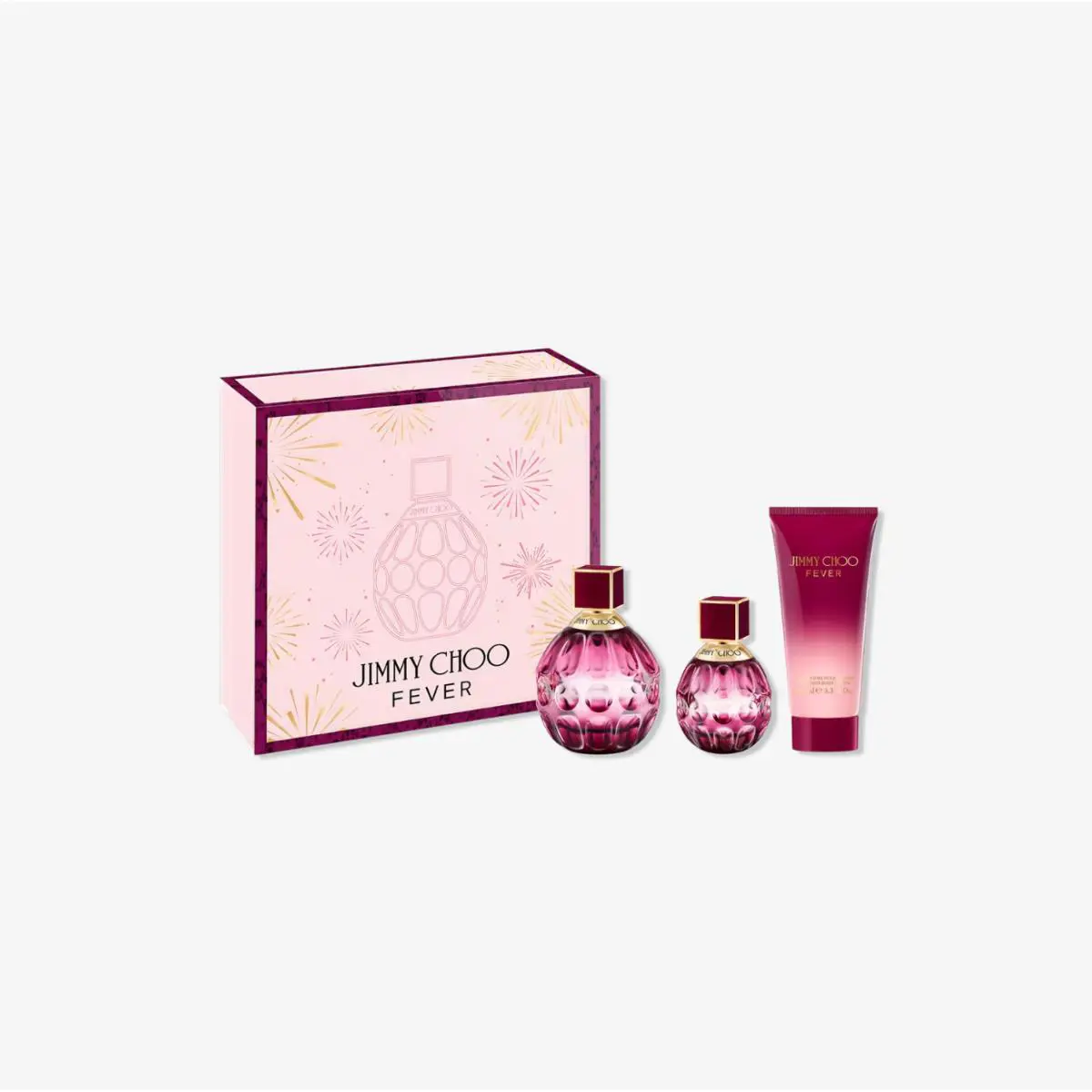 Jimmy Choo Fever Fragrance Set Eau de Parfum and Body Lotion 3 Pcs