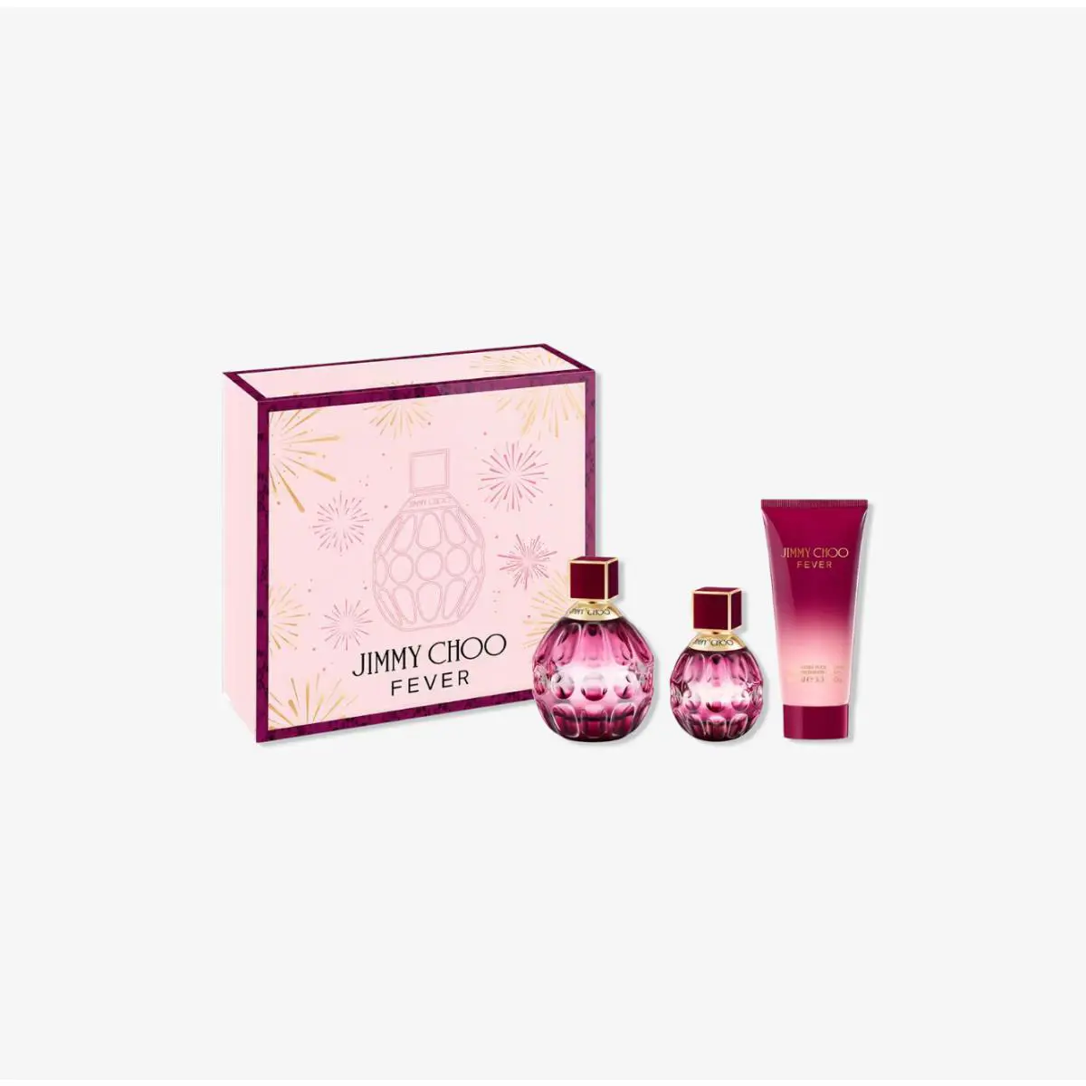 Jimmy Choo Fever Set Eau de Parfum Spray Body Lotion 3 Piece