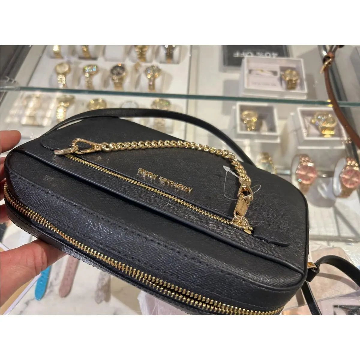 Pvc or Leather Crossbody Bag Handbag Messenger Shoulder Bag Purse Plain Black by Michael Kors