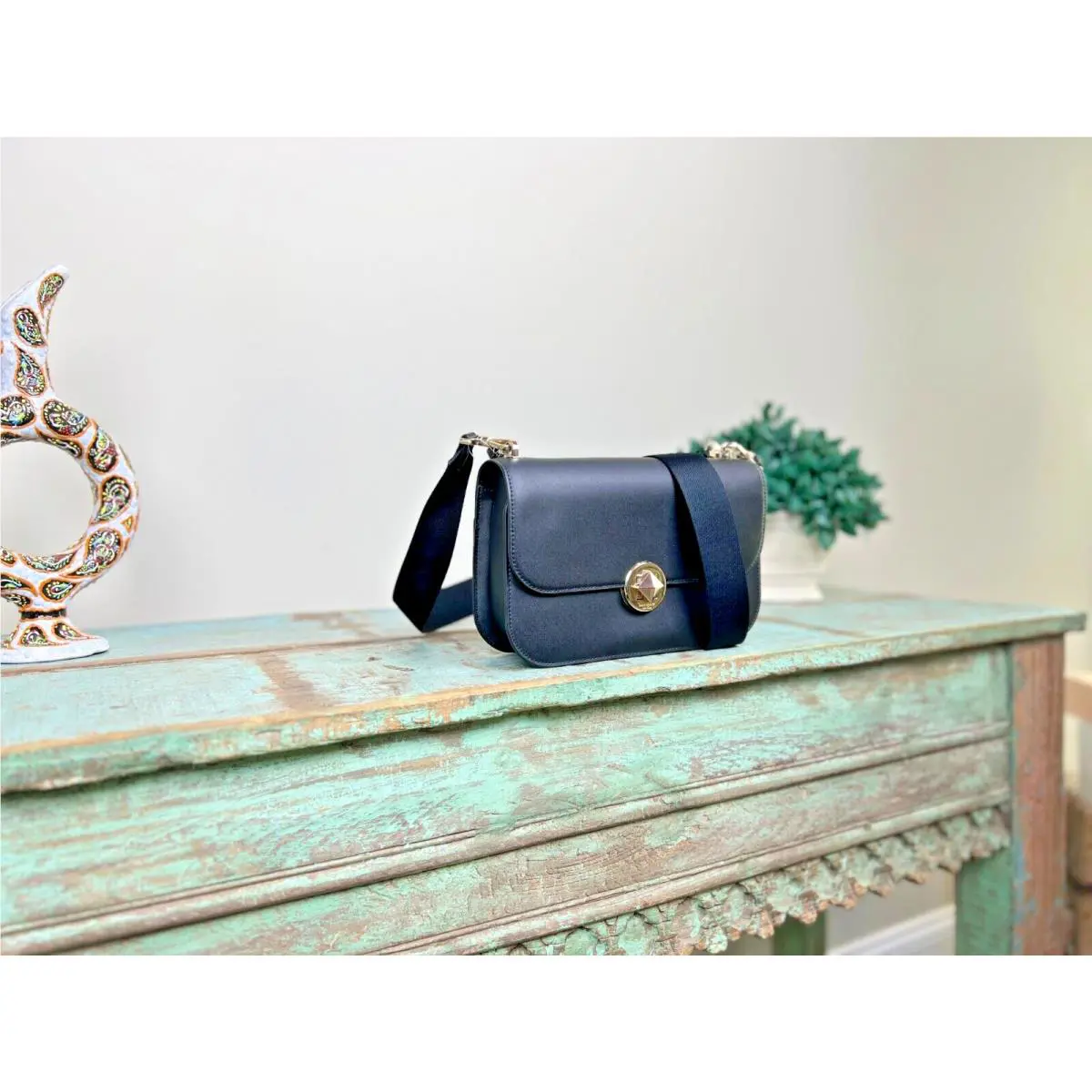 Kate Spade Handbag For Women Audrey Flap Crossbody Smooth Leather - Black