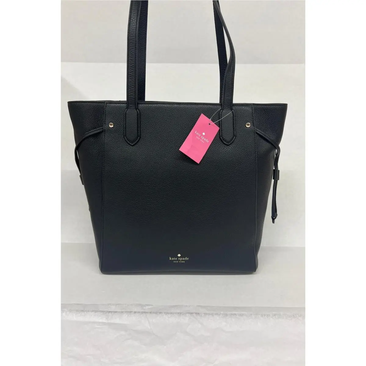 Kate Spade NY Marti Large Pebble Black Leather Tote Shoulder Bag