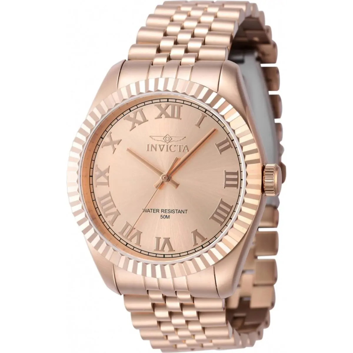 Invicta Specialty Quartz Rose Gold Dial Men`s Watch 47407 - Dial: Rose Gold-tone, Band: Rose Gold-tone, Bezel: Rose Gold-tone