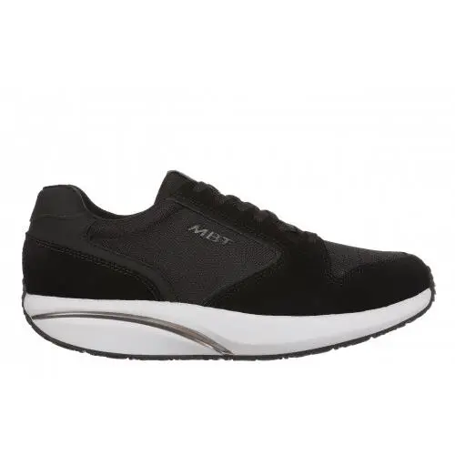 Mbt Women`s 1997 Classic II Suede Leather Level 3 Rocker 10 Colors BLACK/WHITE-703248-26Y by MBT