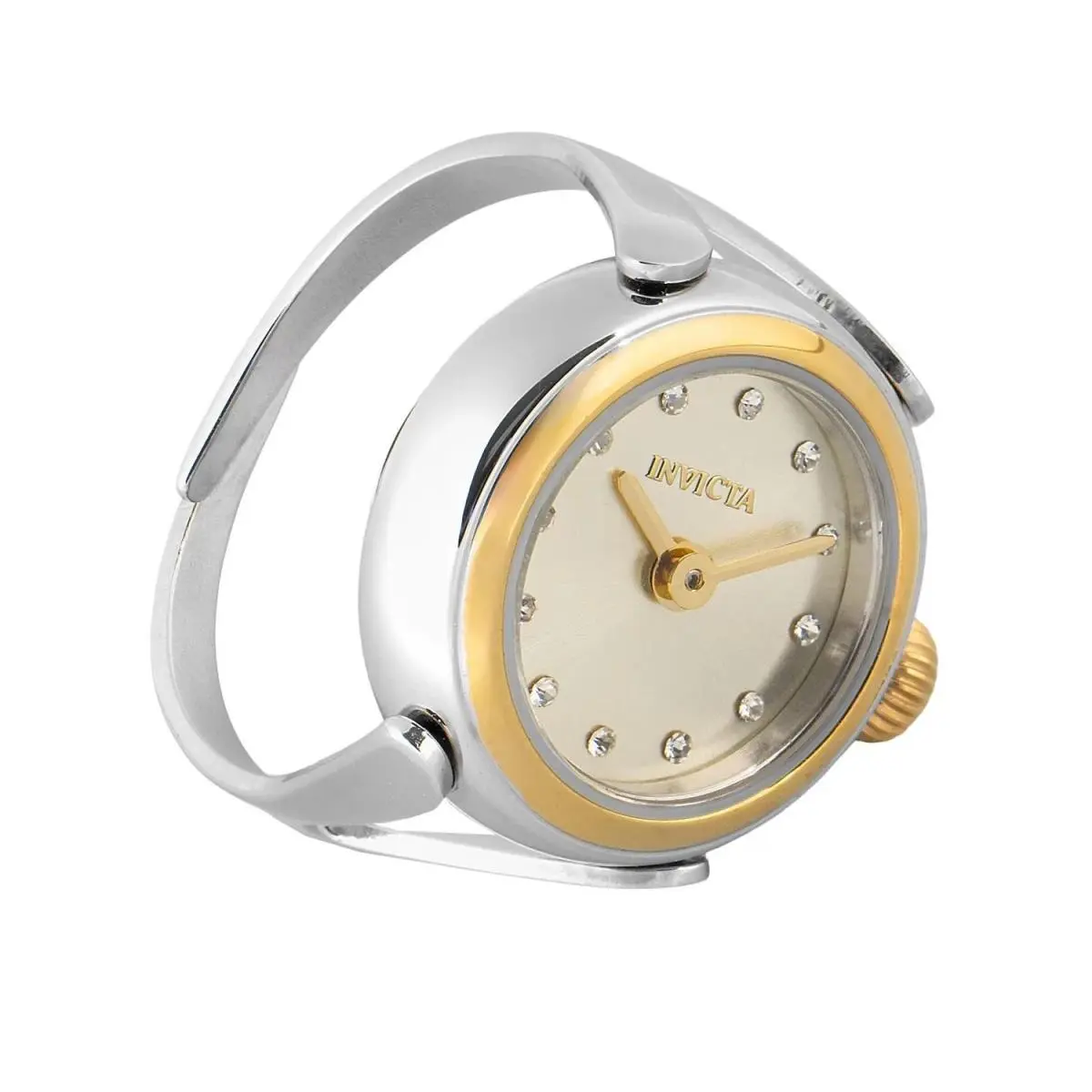 Invicta 48576 Quartz Watch Gold Dial Stainless Steel 17.5mm Lady